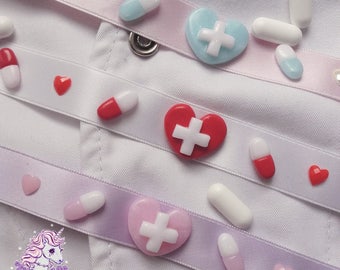 Kawaii Hospital chokers menhera hospital pills