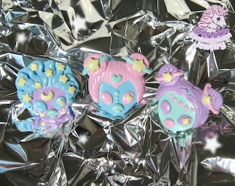 Space Babes rings / alien / fairy kei / pop kei