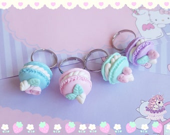 Anneaux de macaron sucrés / pastel / lolita / kawaii