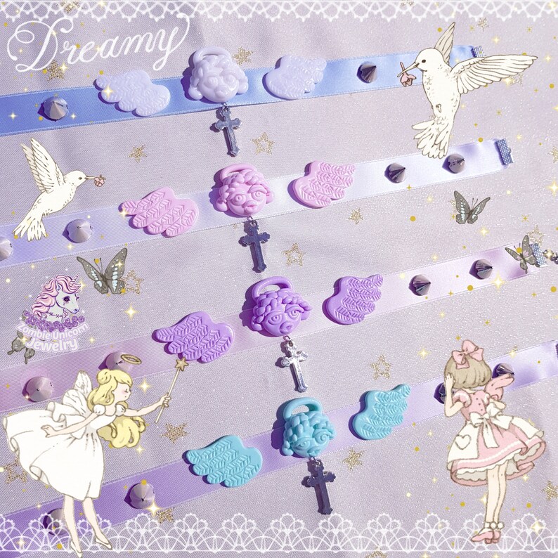 Guardian Angel choker pastel angelcore yumekawa