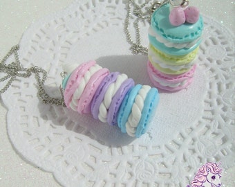 Cute macarons necklace