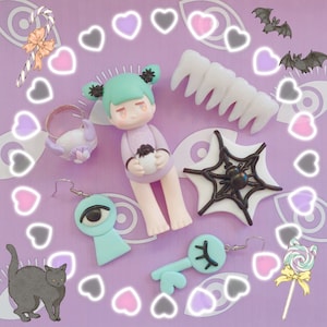 Tooth fairy hair clips creepy / halloween / menhera / horror image 4