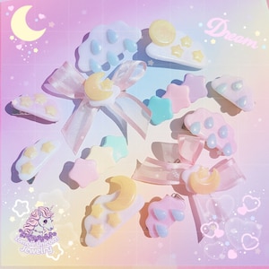 Daydreamer hair clips / space kei / fairy kei / yumekawa