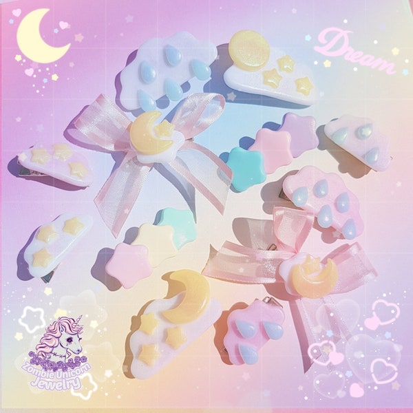 Barrettes rêveuses / space kei / fairy kei / yumekawa
