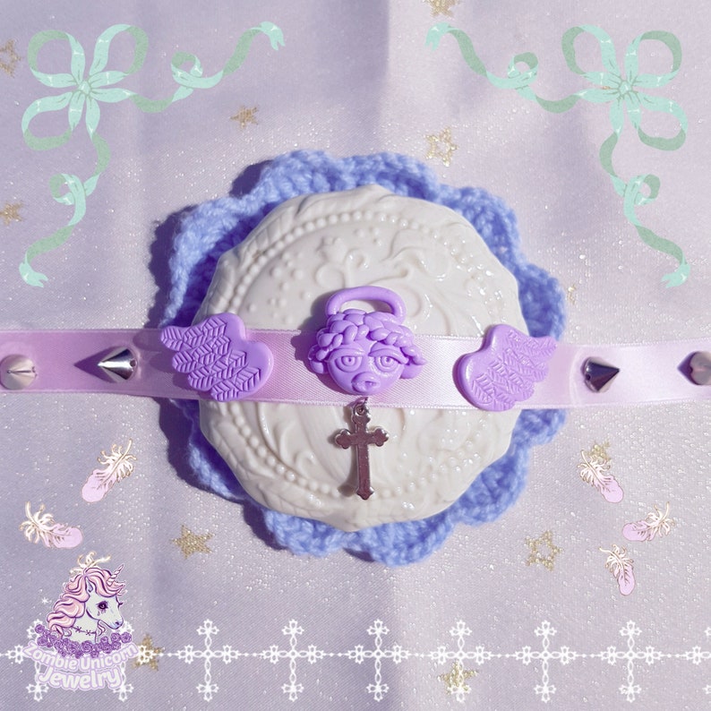 Guardian Angel choker pastel angelcore yumekawa