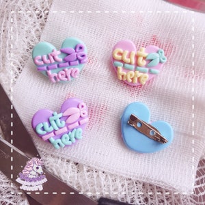 Cut Here brooches menhera yamikawaii image 2