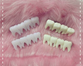 Clips para el cabello del hada de los dientes espeluznantes / halloween / menhera / horror