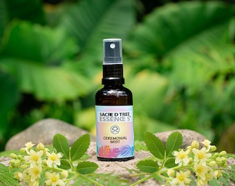 CEREMONIAL MIST Shamanic Aura & Space Spray to synergia świętych amazońskich roślin mistrzowskich, olejków eterycznych i icaros, pieśni uzdrawiających.