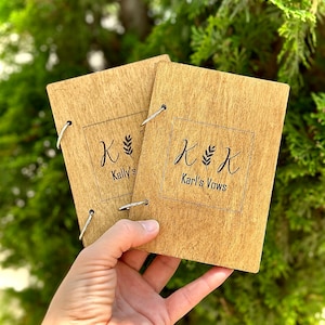 Vow Books Set, Rustic Vow Books, Wood Vow Books, His and Hers Books, Custom Wedding Vow Books, His and Hers Books, Rustic Barn Wedding