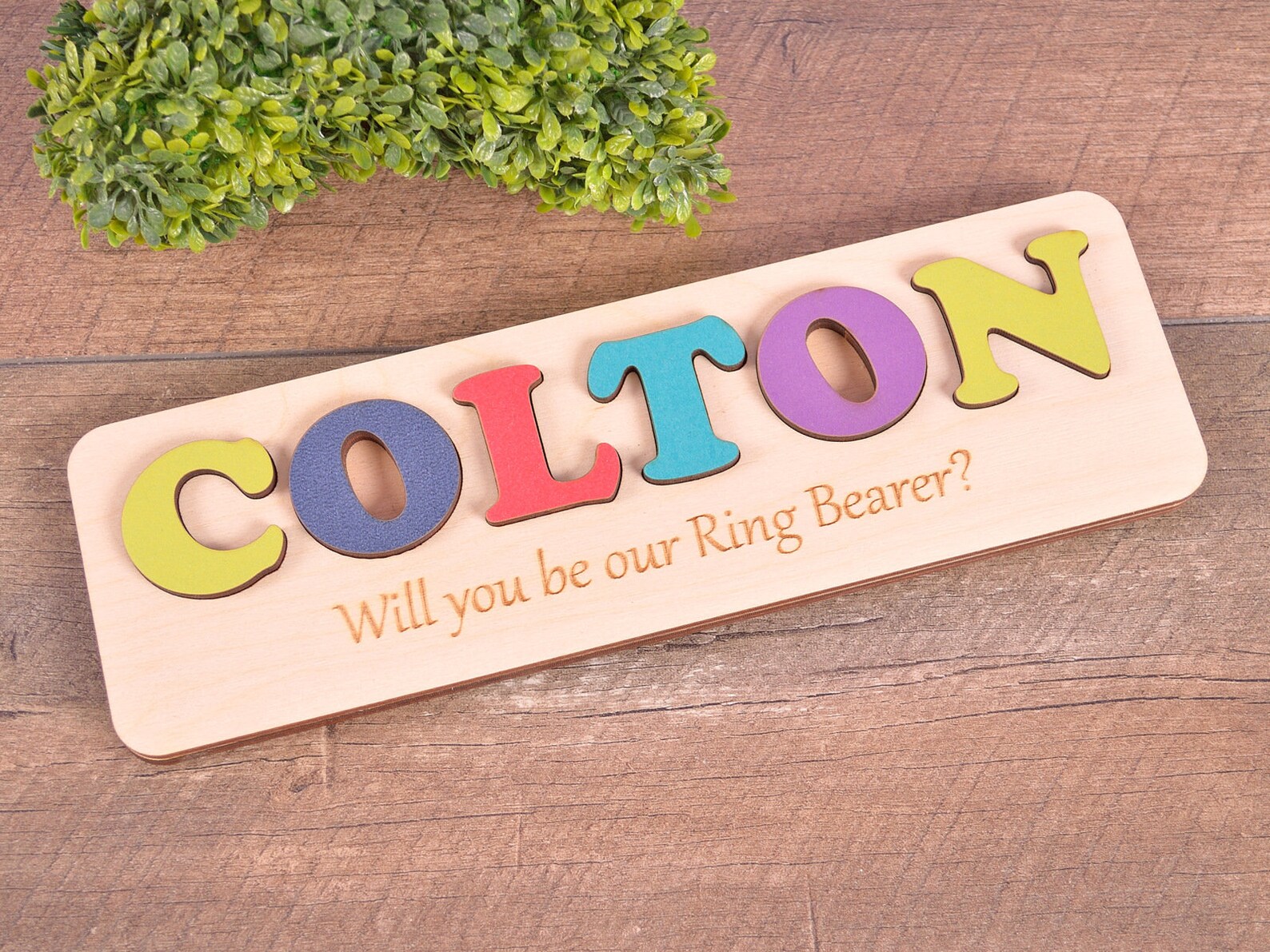 Ring Bearer Gift Puzzle Will You Be Our Ring Bearer Gift Ask Etsy