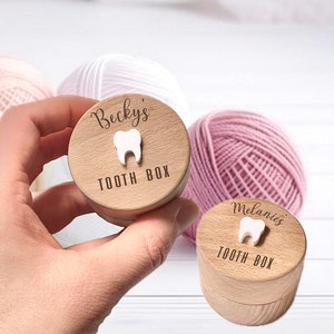 Caja de hadas de dientes, regalos personalizados para bebés, caja de hadas de dientes personalizada, caja de recuerdos de dientes, caja de hadas de dientes de madera, caja de dientes personalizada