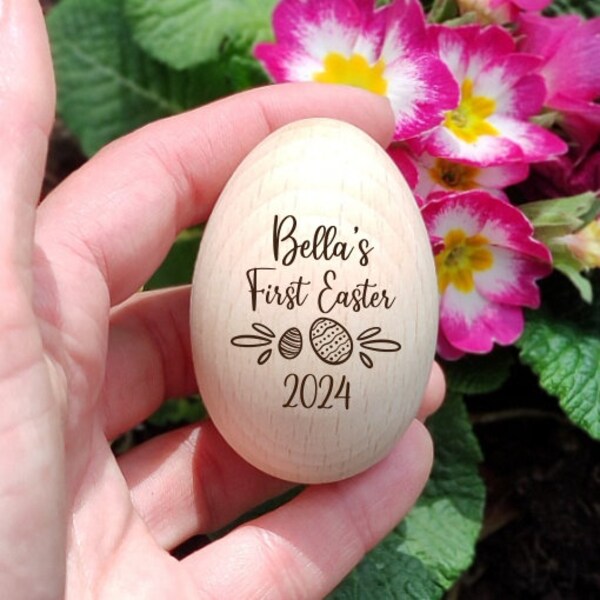 My First Easter Gift, Personalized Easter Gifts, First Easter Decor, Custom Easter Gift, Personalized Easter Egg with Name