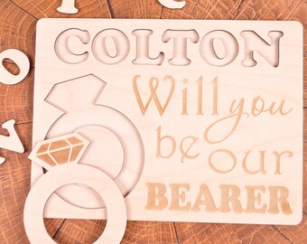 Ring bearer gift Puzzle, Will You Be our Ring Bearer gift, Ask Ring bearer, Ring bearer Proposal, Ring bearer, Will You Be my Ring Bearer