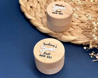 Baby Hair Keepsake Box – First Curl Engraved Gift