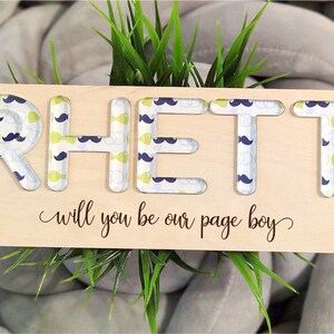 Ring Bearer Gift, Personalized Gift for Ring Bearer, Wedding Gift for Ring Bearer, Custom Ring Bearer Gift from Bride & Groom, Proposal image 6