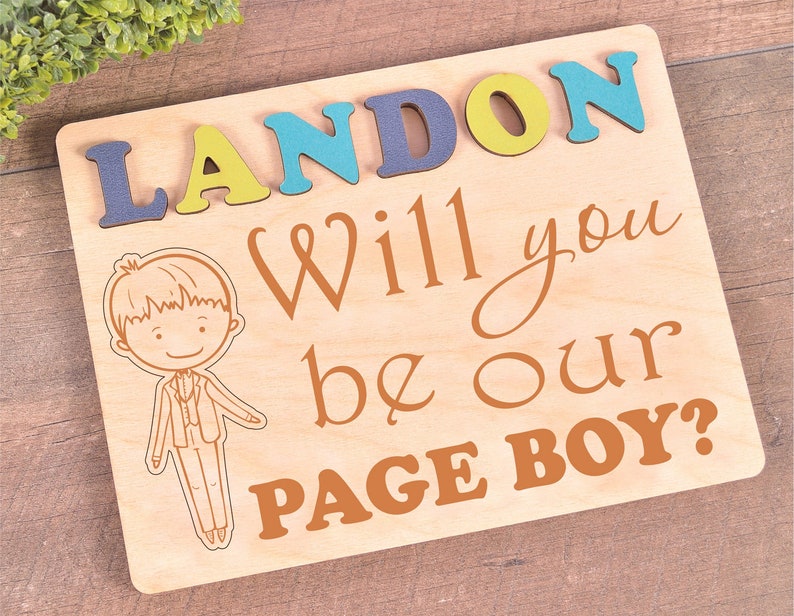 Will You Be My Ring Bearer Puzzle Will You Be Our Ring Bearer Etsy