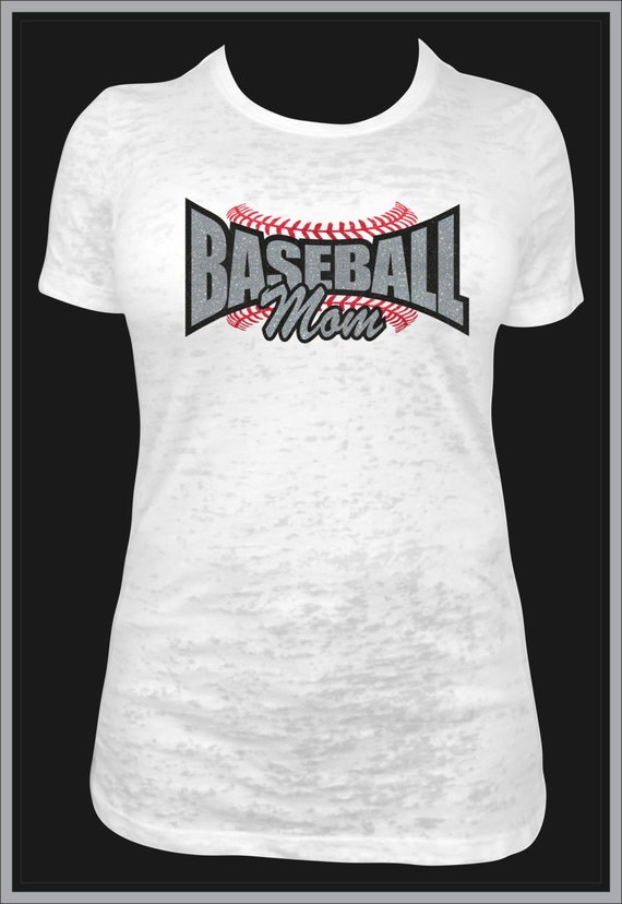 Baseball Mom burnout tee Etsy