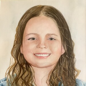 custom children&#39;s portraits in watercolour