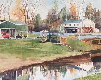 custom landscape / building / scenery watercolour painting