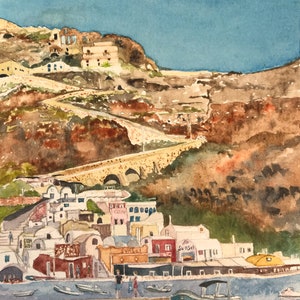 Kunden Aquarell Landschaft, Gebäude & Kirchen