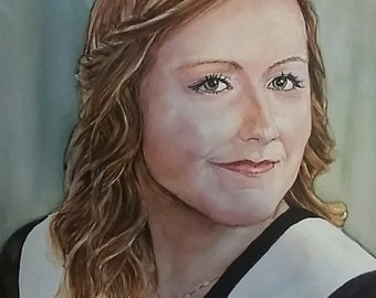 Graduation Day Custom WAtercolour portrait