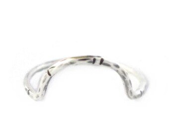 Silver Arc Ring, Curve Ring, Gifts Under 50, Recycled Sterling Silver, Gifts for Her, Minimalist, Stacking Ring, Bohemian, Everyday Ring