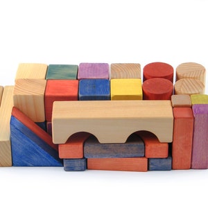 Wooden blocks set image 6