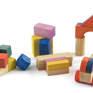 Wooden blocks set image 5