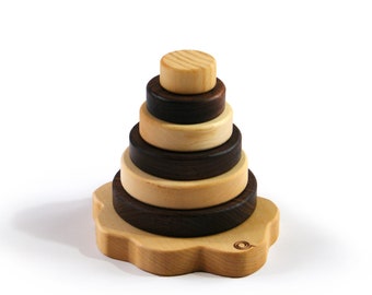 Stackable Tower Natural wood