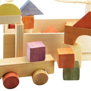 Wooden blocks set image 2