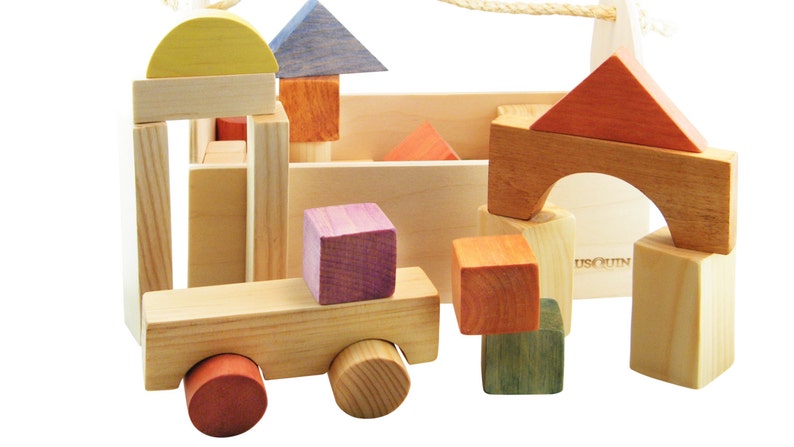 Wooden blocks set image 2