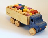 Wooden truck and blocks