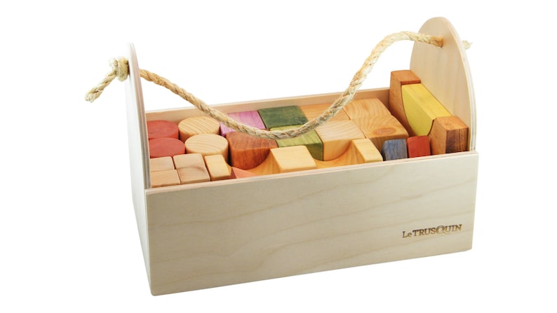 Wooden blocks set image 1