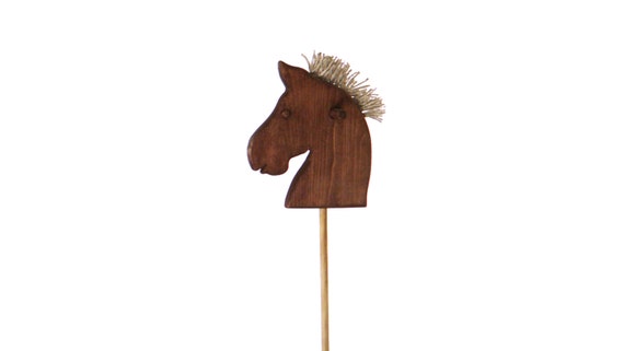 wooden stick horse