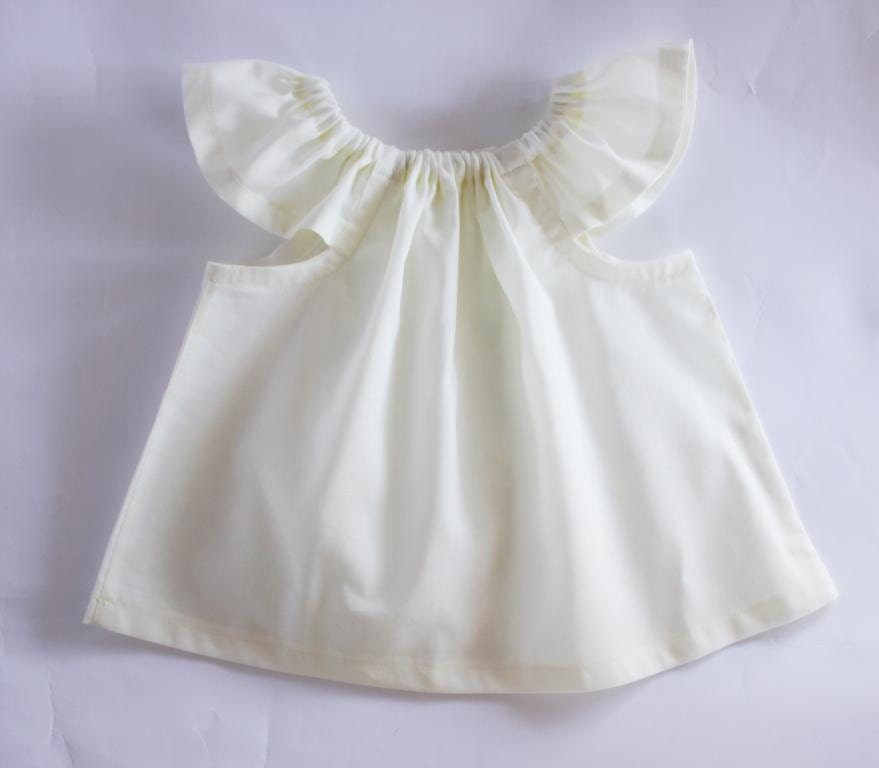white organic baby grows