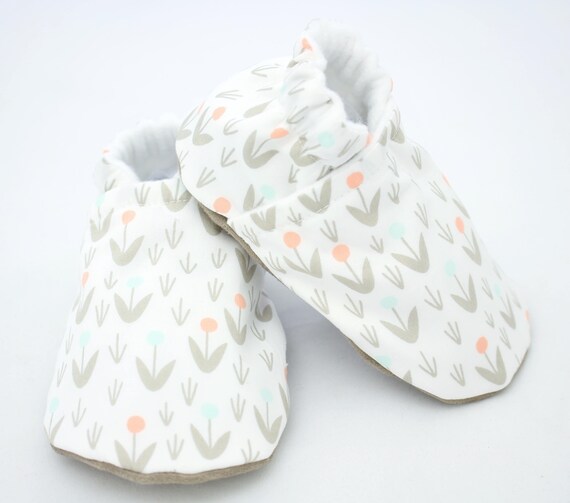 Organic Blooms Baby Shoes Baby Girl Shoes Baby Booties Etsy