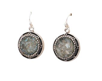 Roman Glass Earrings Authentic /& Luxurious With Certificate