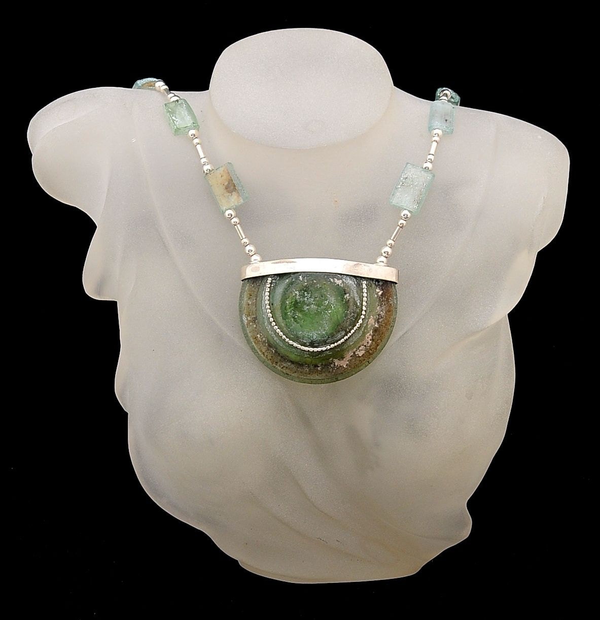 Roman Glass Earrings Authentic /& Luxurious With Certificate