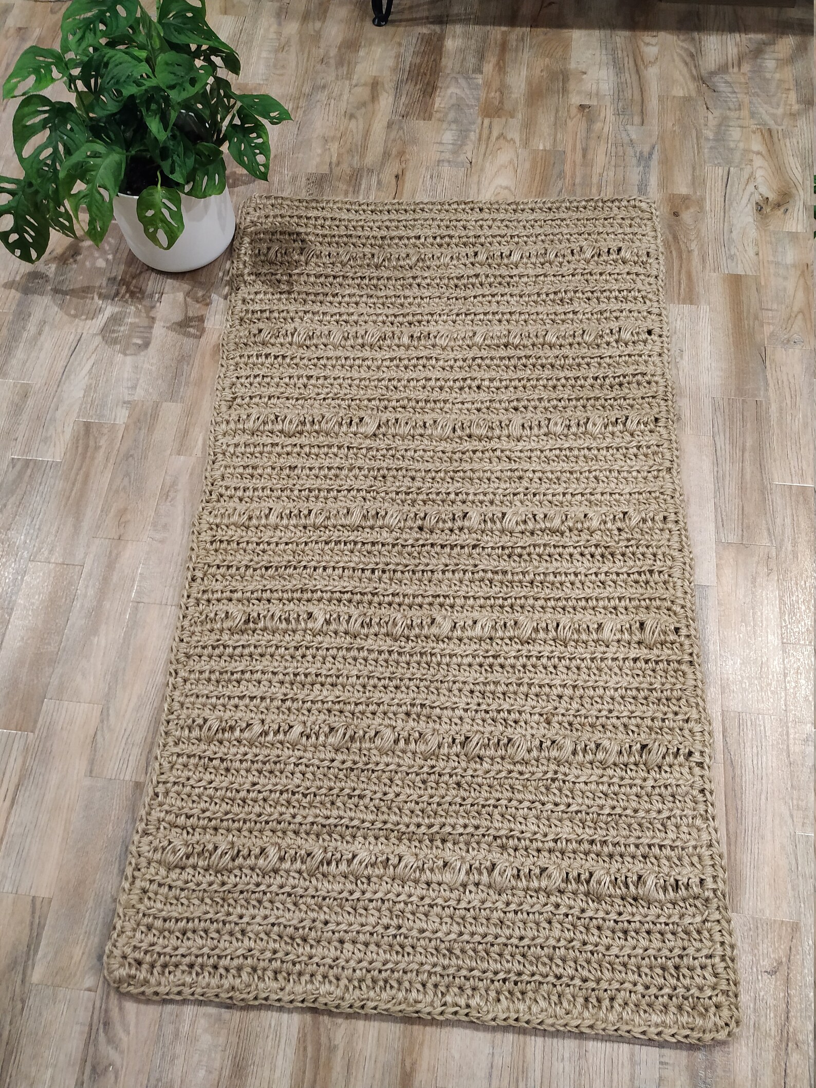 Washable 100 Natural Jute Rug. 66 X 122 cm 26 x 48 inches Etsy