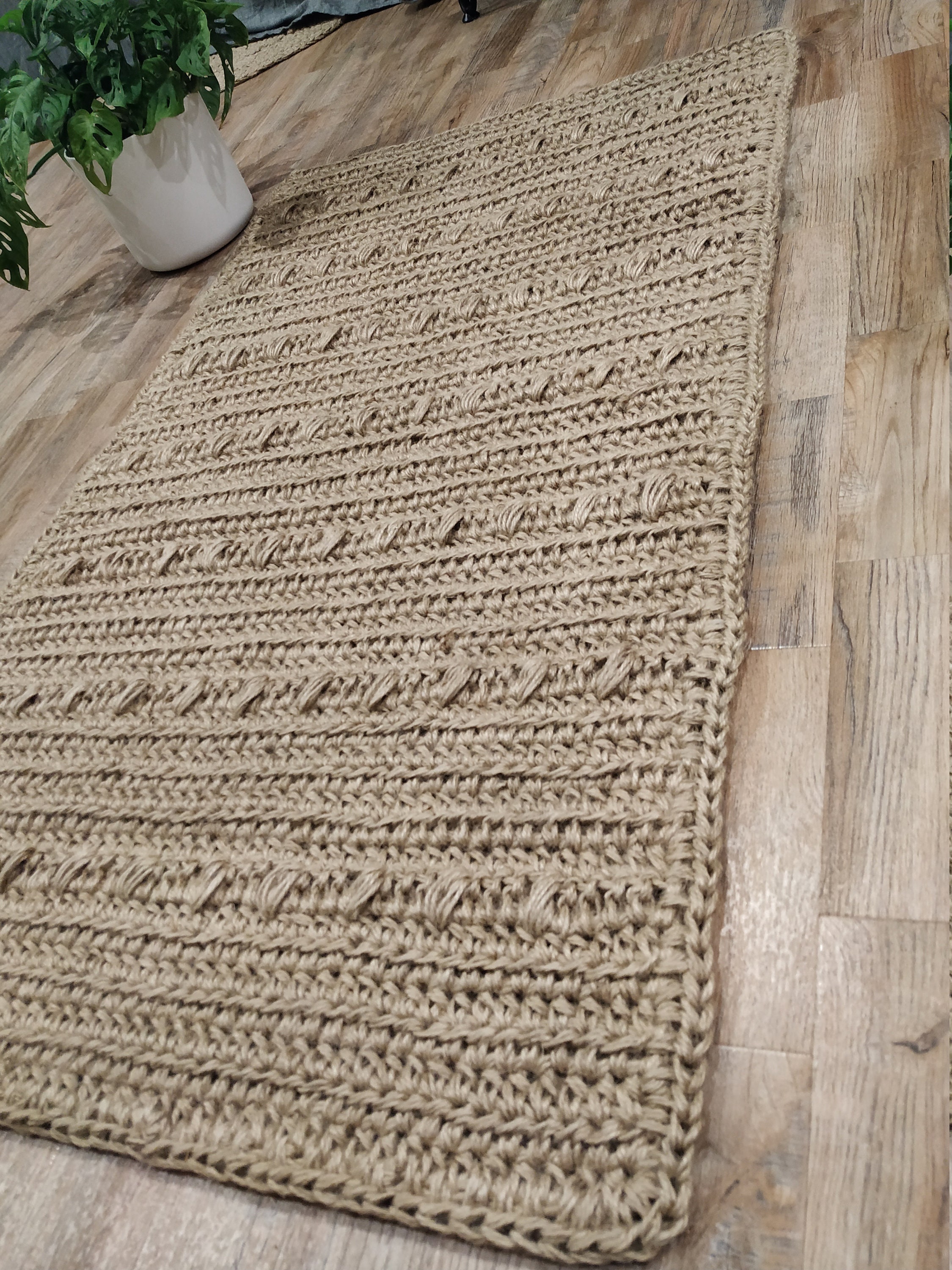 Washable 100 Natural Jute Rug. 66 X 122 cm 26 x 48 inches Etsy