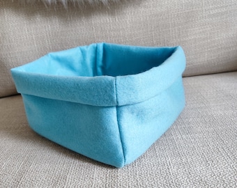 Nursery storage basket, soft felt storage solution.