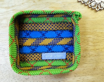 Handmade Climbing Rope Basket: Eco-Friendly Small Storage Solution