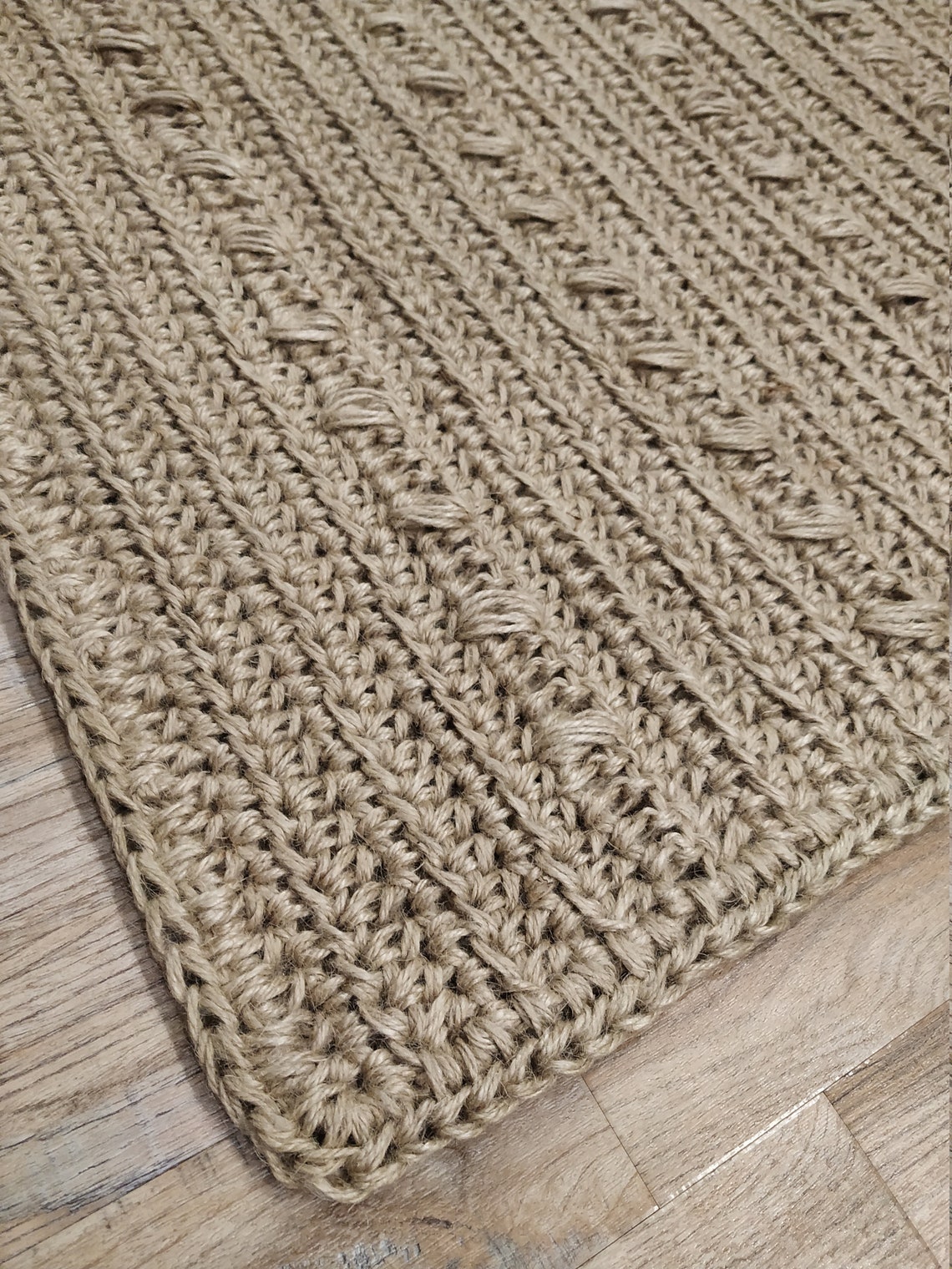 Washable 100 Natural Jute Rug. 66 X 122 cm 26 x 48 inches Etsy
