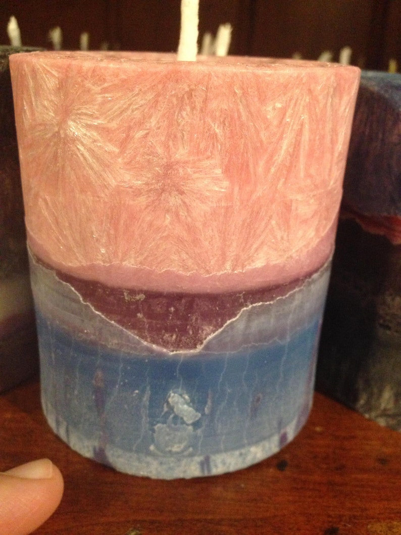 Pride flag aromatherapy pillar candles | Etsy