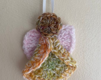 Crochet angel decoration, handmade Christmas