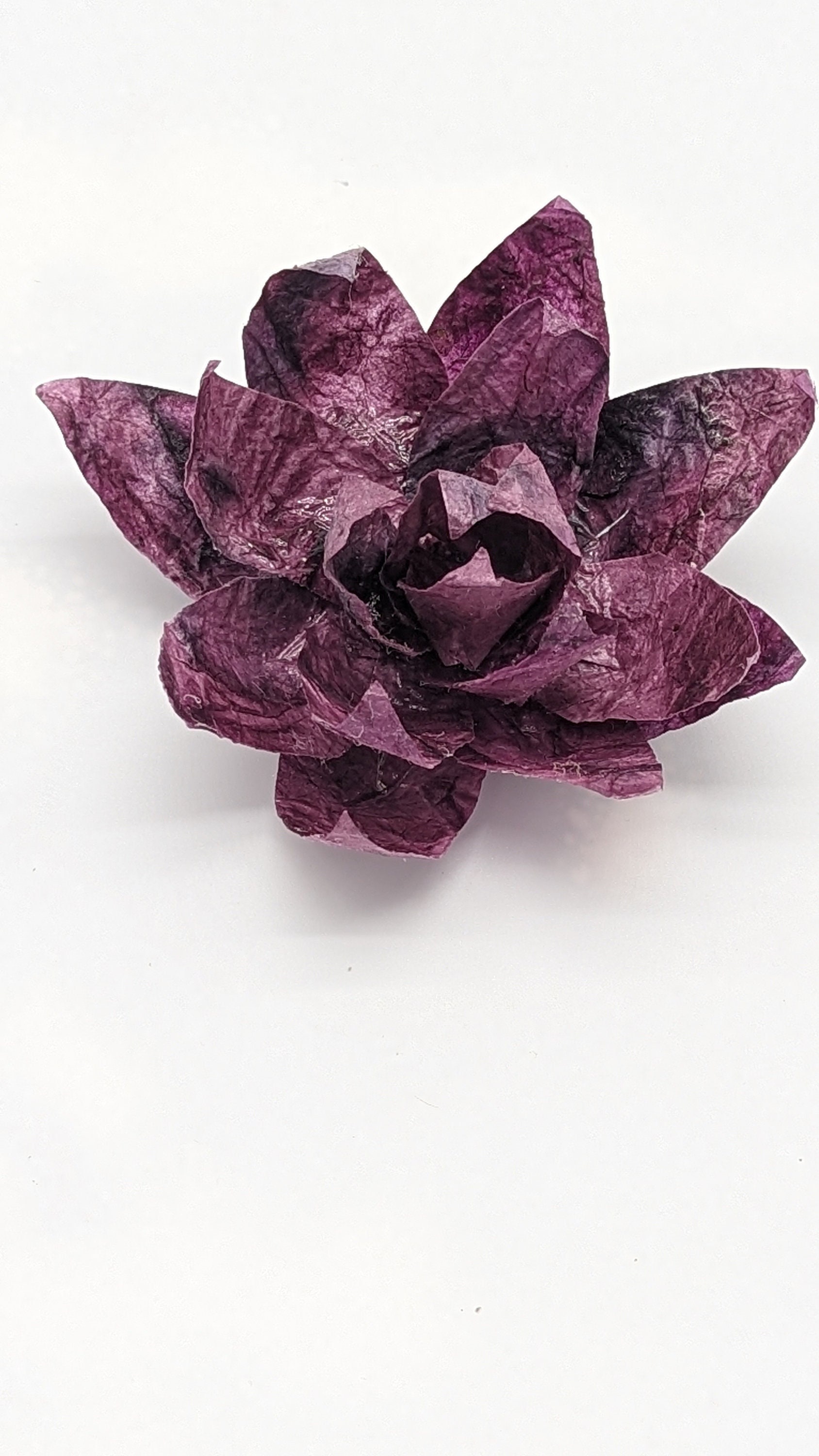 Flower brooch, paper flower, handmade
