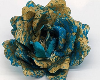 Flower Brooch, paper flower, handmade