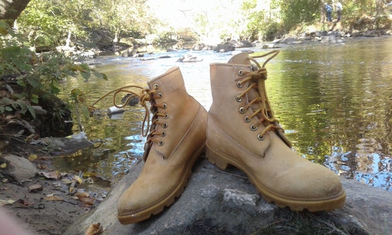 Nieuwe betekenis Voetzool kubus Vintage Timberland Boots Size 7 Medium - Etsy Canada