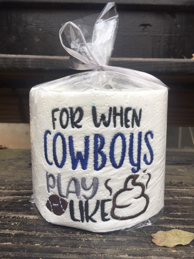 Dallas Cowboys Football Embroidered Decorative Toilet Paper Etsy