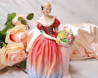 Vintage Royal Doulton Roseanna HN 1926 Bone China Lady Figurine